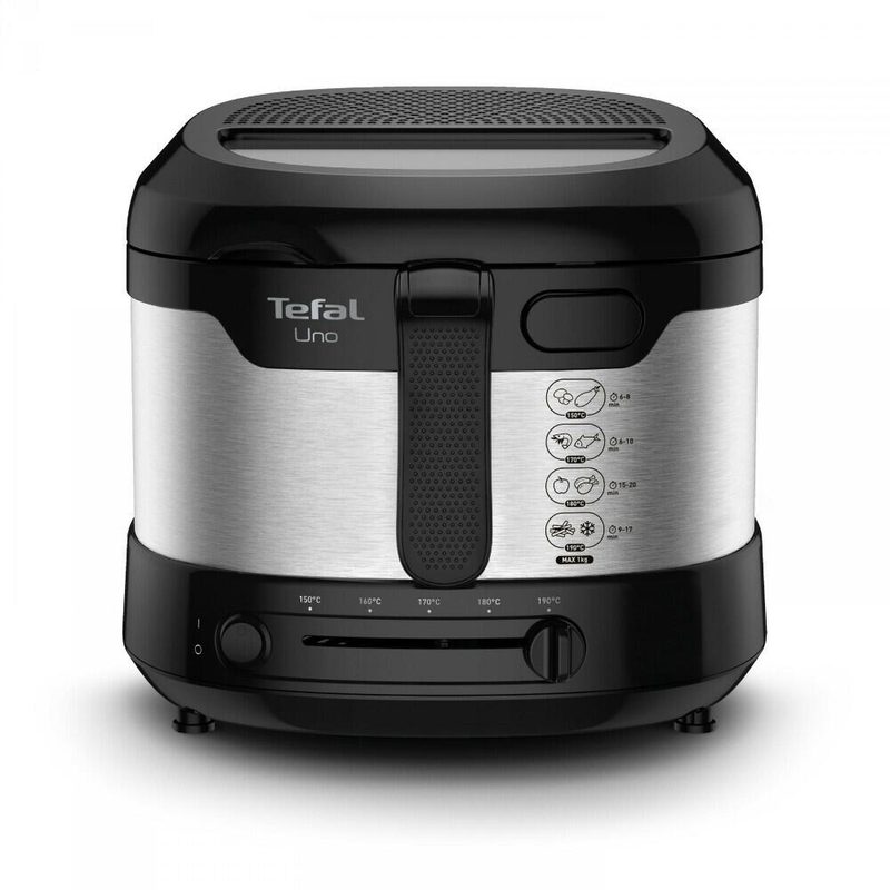Tefal® Uno M FF215D Friteuse inox/noir 1,8 L, 1600 W