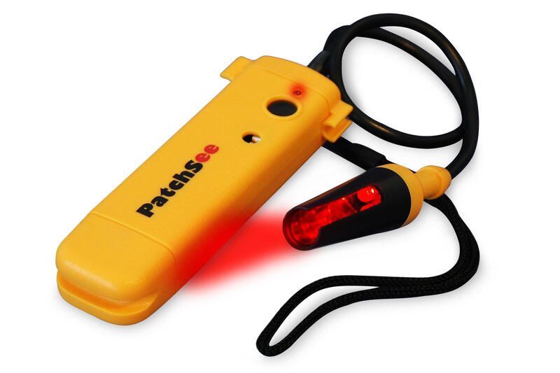 Outil lumineux Patchsee PRO-PatchLight, rouge – Pour l'injection de lumière lors de l'identification des câbles