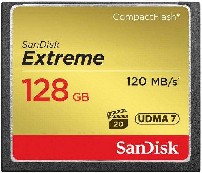 Carte mémoire CompactFlash SanDisk Extreme 128 Go