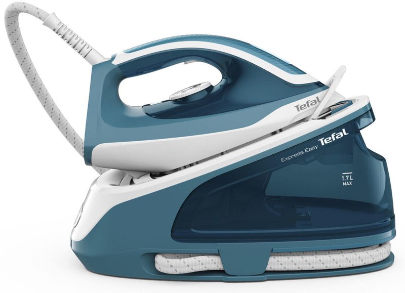 Tefal Express Easy Fer à repasser vapeur blanc/turquoise