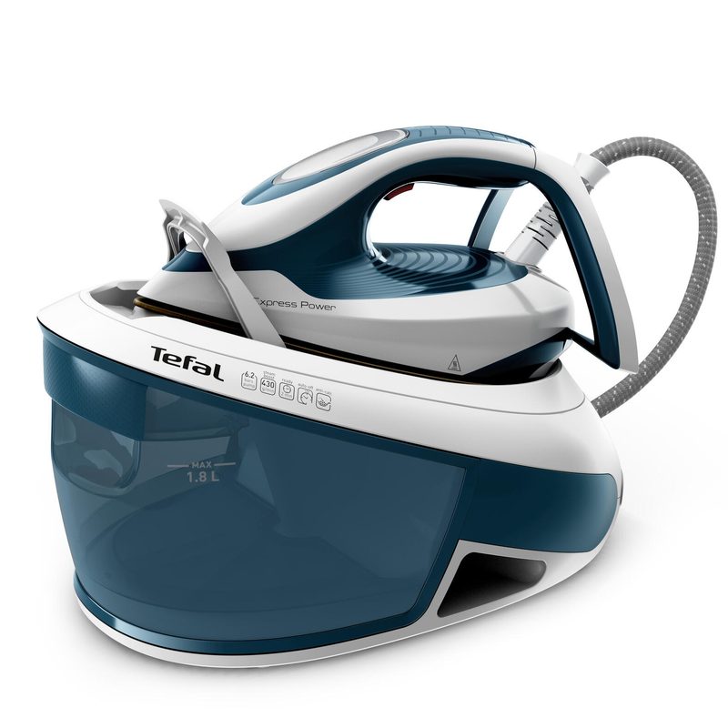 Tefal Express Power SV8111 Fer à repasser vapeur, bleu/blanc