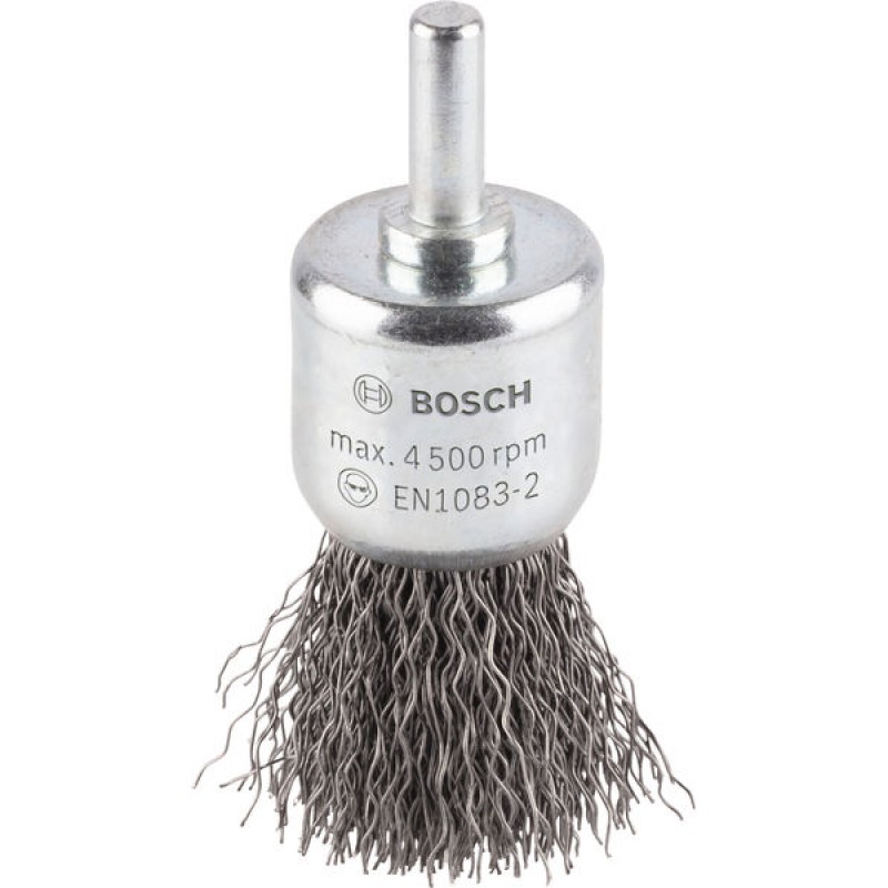 Bosch PRO Brosse métallique pour nettoyage, tige cylindrique, 25 x 0,3 mm