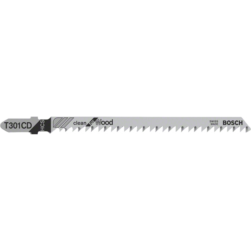 Bosch 3 lames de scie sauteuse T 301 CD Clean for Wood - 2608637591