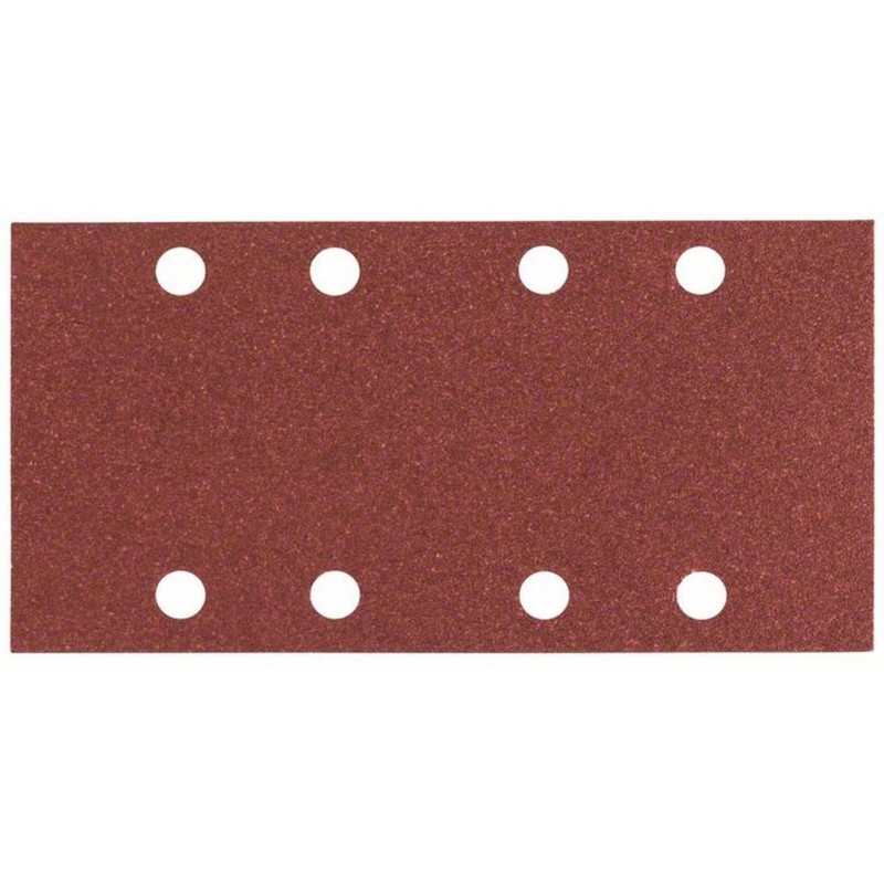 Feuille abrasive C430, 93 x 186 mm, 80, 8 trous, lot de 10