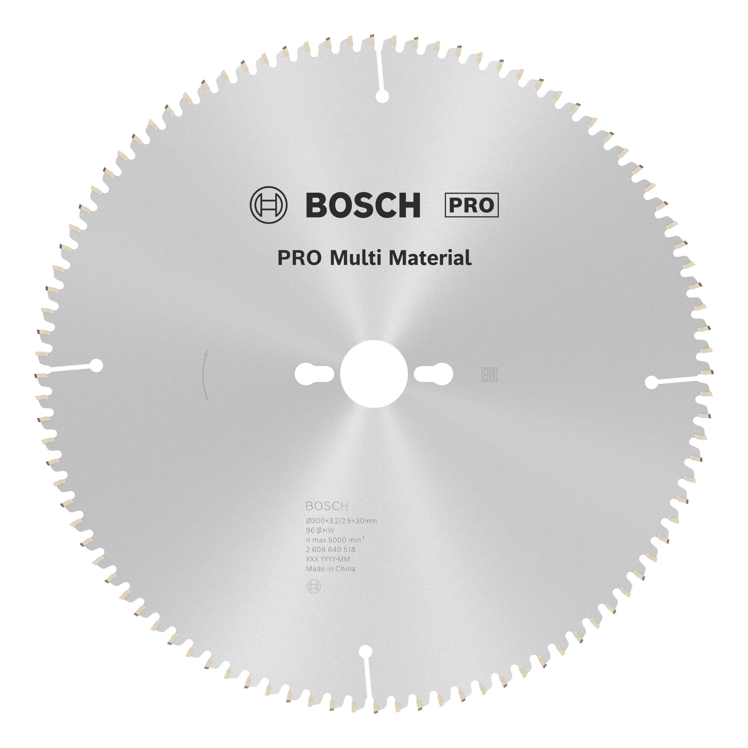 BOSCH PRO Lame de scie circulaire Multi Material, 300 × 3,2 × 30 mm 2608640518