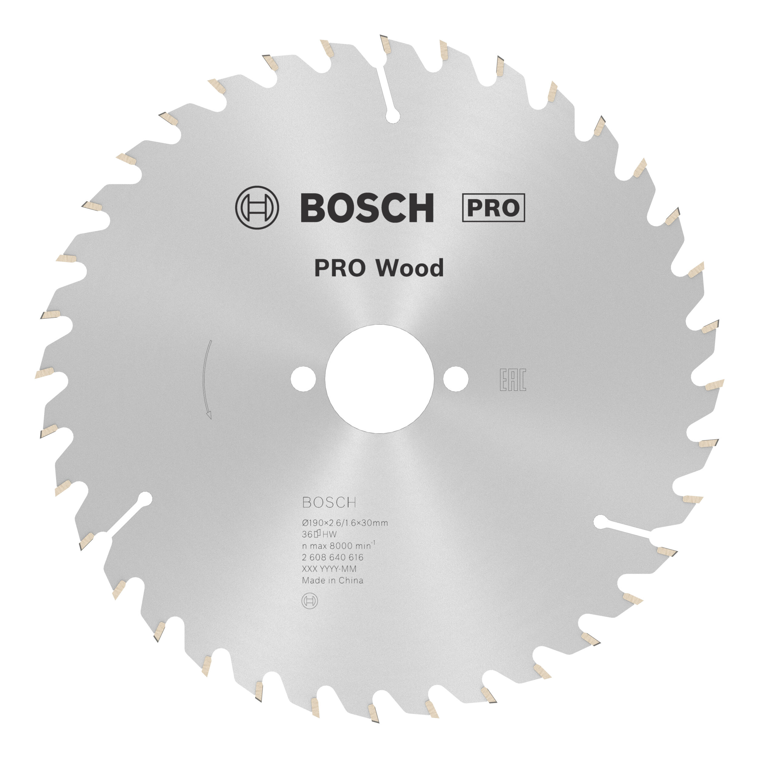 Lame de scie circulaire Bosch Optiline Wood 190x2,6/1,6 mm 2608640616, 36 dents