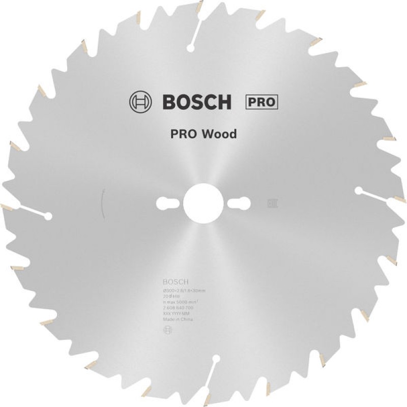 Lame de scie circulaire PRO Wood Bosch, 300 x 2,8 x 30 mm 2608640700