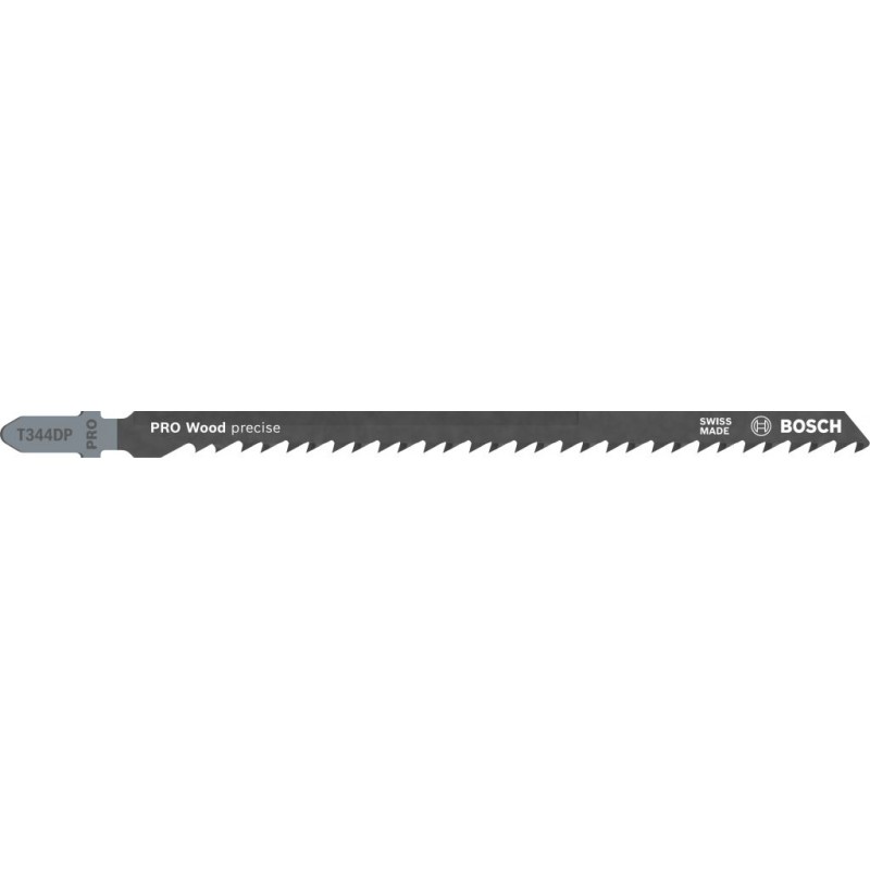 Lame de scie sauteuse Bosch T 344 DP, longueur totale 152 mm, pas de dent 4 mm, HCS, 5 pièces/boîte — lot de 5 pièces