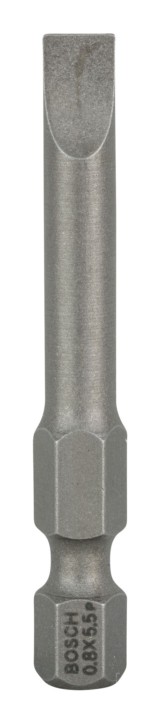 Bosch Embout de tournevis Extra-Dur S 0,8 x 5,5, 49 mm, pack de 3