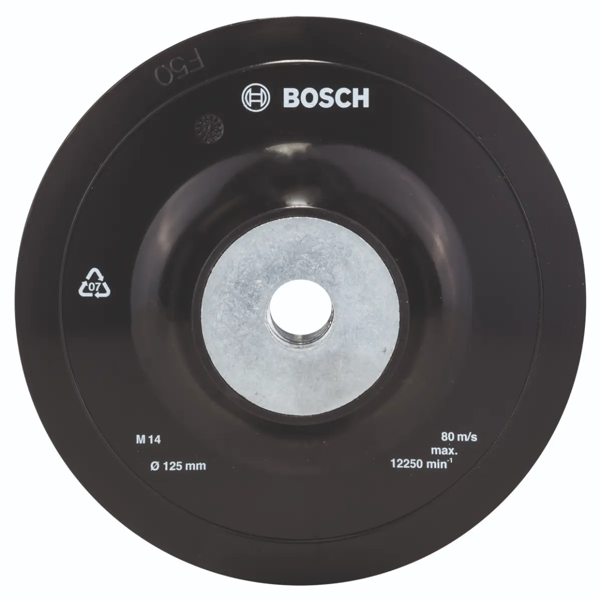 Bosch Plateau de ponçage pour meuleuse d'angle, système de serrage, 125 mm