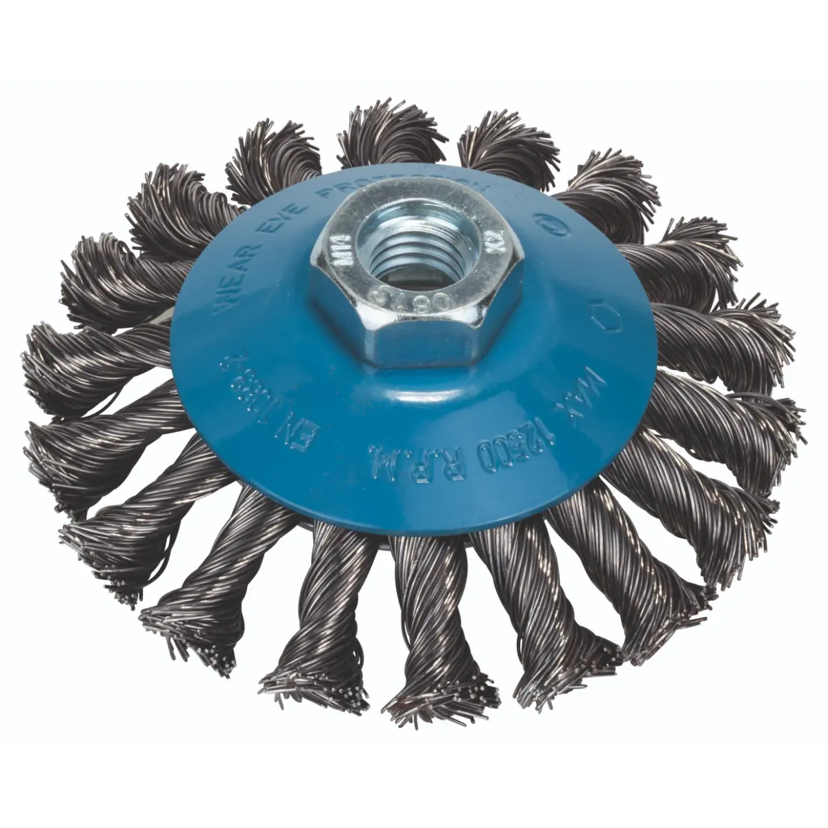 Bosch Brosse conique pour meuleuse d'angle et meuleuse droite – fil torsadé, 100 mm