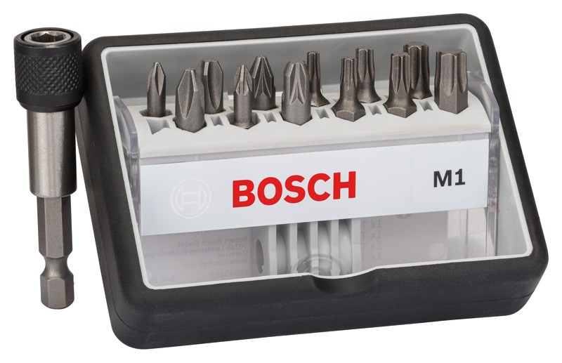 BOSCH Set de 12+1 embouts de vissage 13 pièces Robust Line, M Extra-Durs 2607002563 — lot de 13 pièces