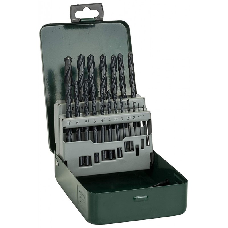 Bosch Set de forets pour métal HSS-R, 19 pièces, 1 - 10 mm, coffret métal