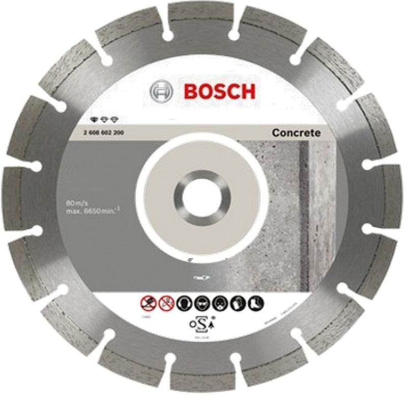 BOSCH Disque diamant Standard pour béton, 230 x 22,23 x 2,3 x 10 mm, 2608602200