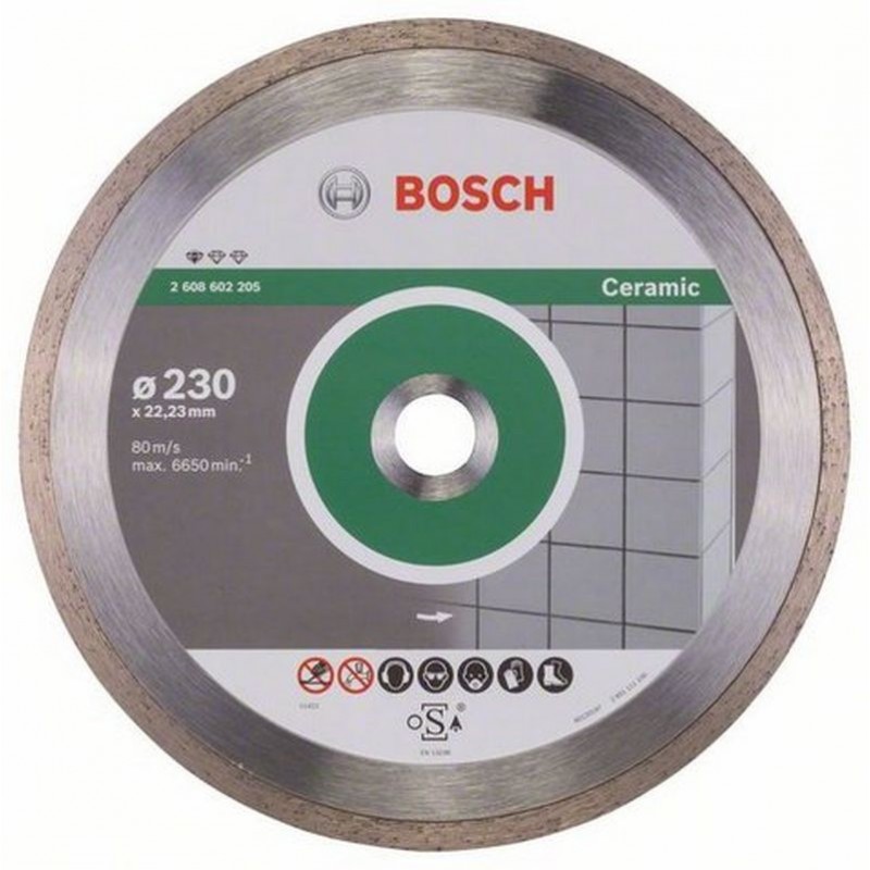 Disque diamant Bosch Standard pour carrelage 230 x 22,23 x 1,6 x 7 mm