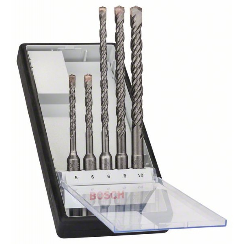 BOSCH Set de forets à percussion Robust Line SDS-plus 5 pièces 2607019927