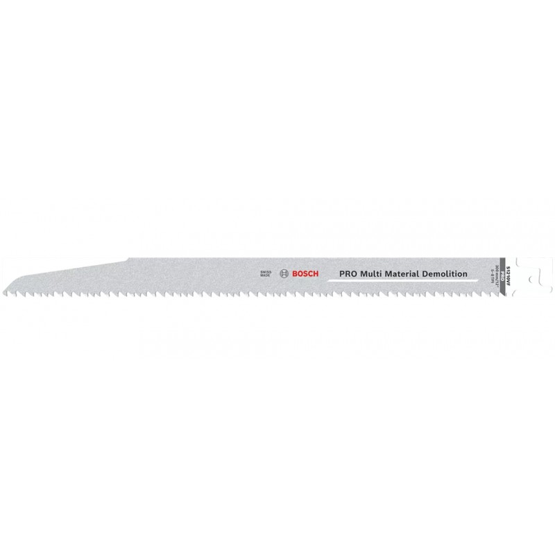 Lame de scie sabre BOSCH PRO Multi Material Demolition S1210VF, 1,6 x 22 x 300 mm 52608657612