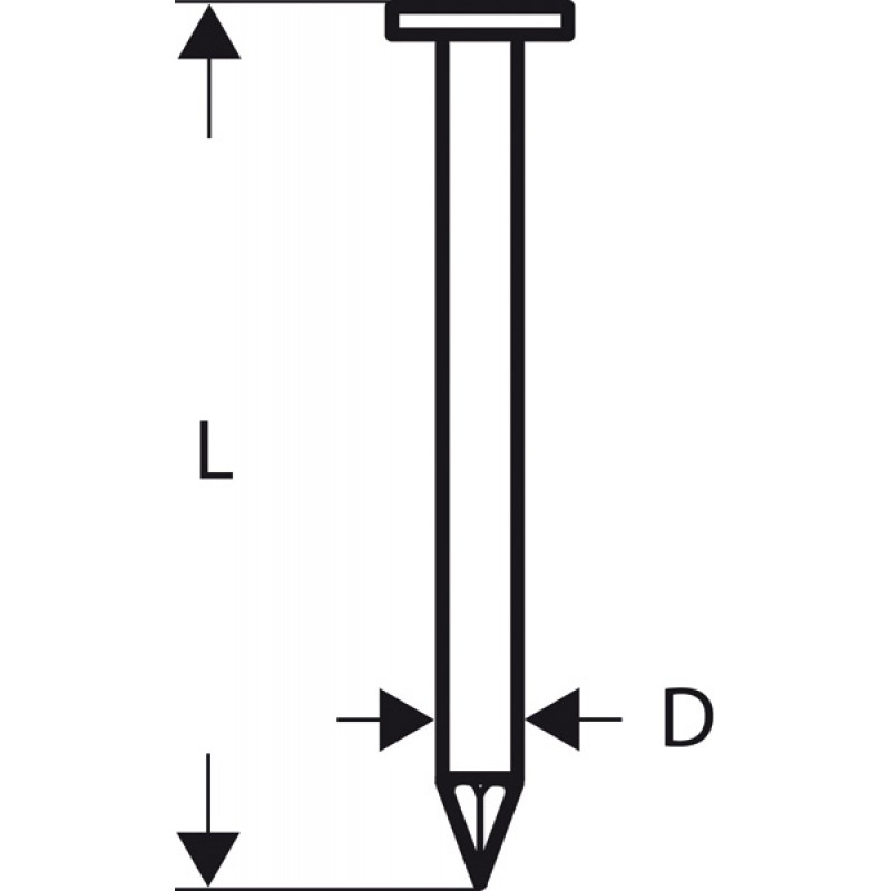 Clou à tête ronde pour cloueuse pneumatique SN21RK Bosch
