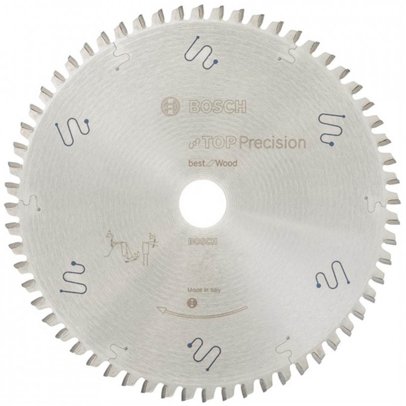 BOSCH Top Precision Best for Wood Lame de scie circulaire 305 x 30 x 2,3 mm, 72 dents WZ, 2608642103