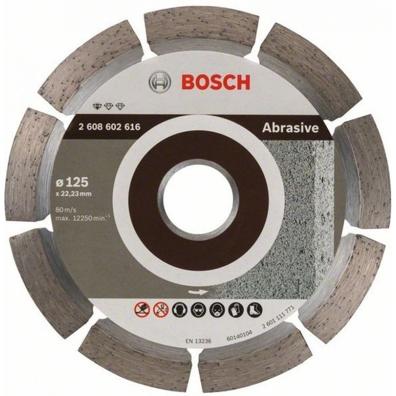 Disque diamant Bosch Standard for Abrasive, 125 x 22,23 x 6 x 7 mm 2608602616