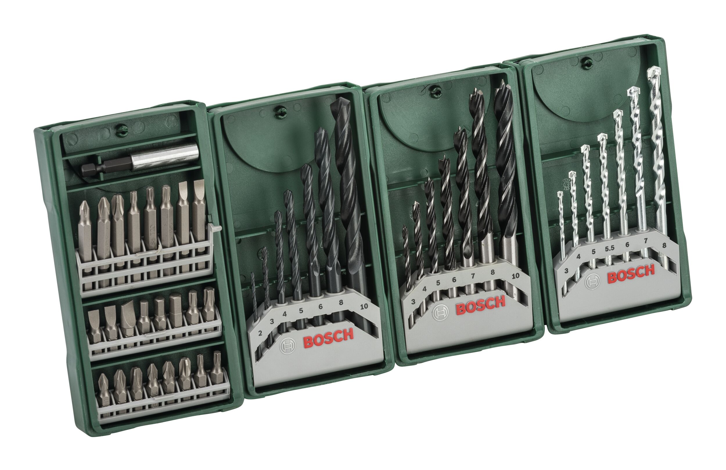 BOSCH Mini-X-Line Jeu de mèches et embouts de vissage Multipack 3+1 2607017071