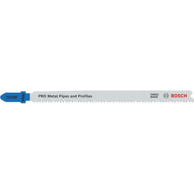 Bosch Lame de scie sauteuse T 321 BF Longueur totale 132 mm Pas de denture 2 mm BIM 5 pièces/blister — lot de 5 pièces