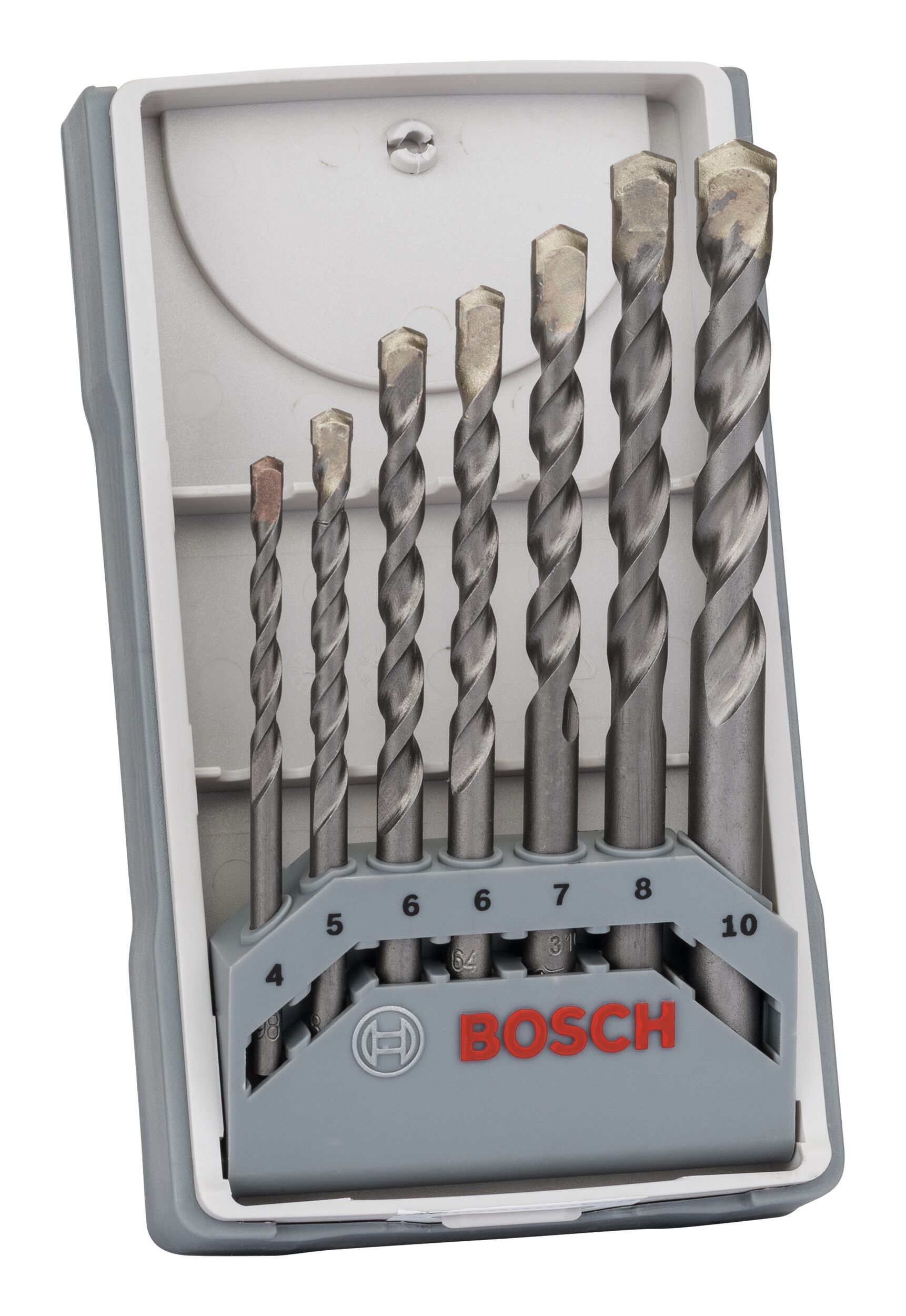 Bosch Set de forets à béton CYL-3 Silver Percussion, 7 pièces, 4, 5, 6, 6, 7, 8, 10 mm