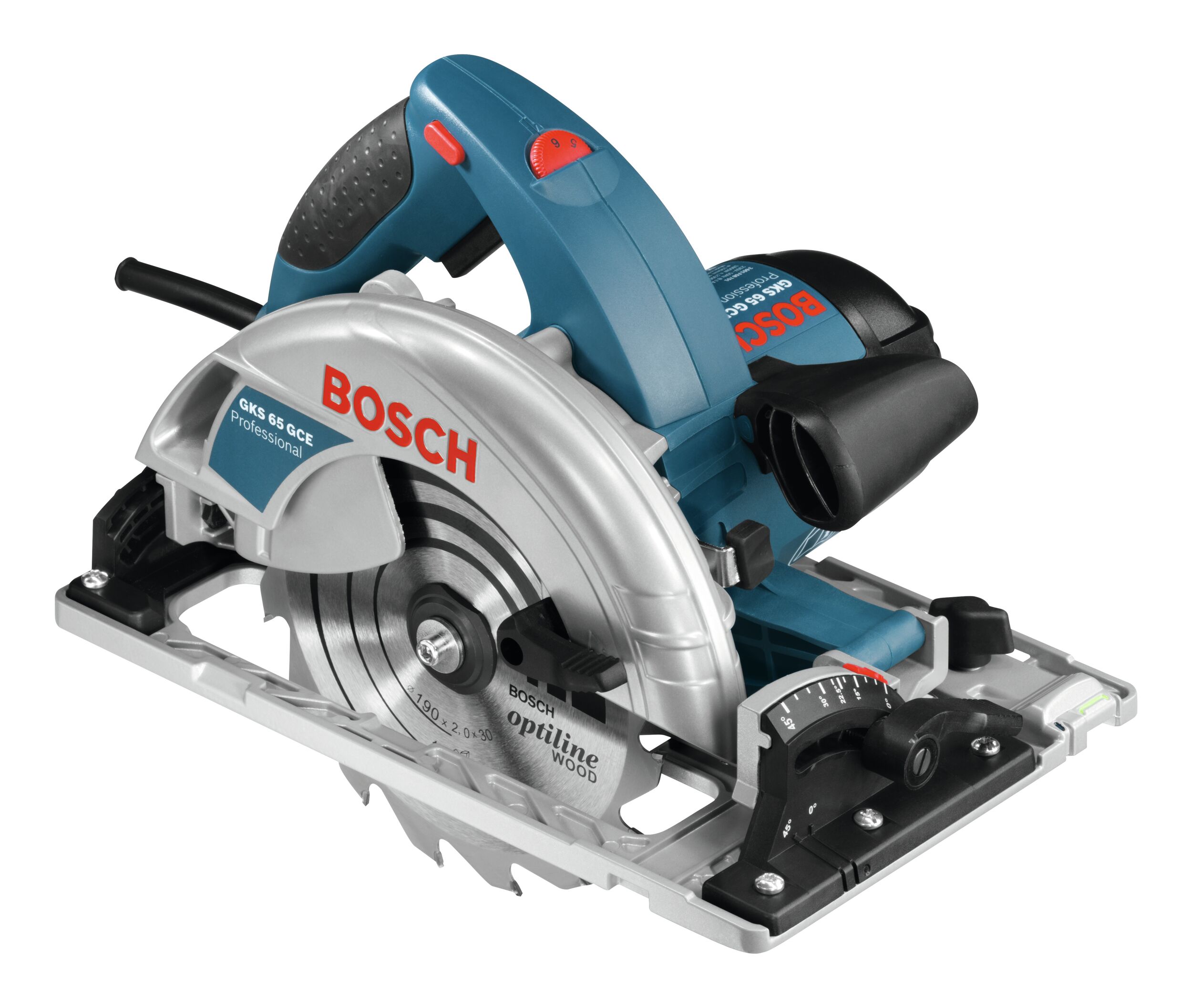 BOSCH GKS 65 GCE Scie circulaire manuelle dans L-BOXX taille 3 avec lame HM 0601668901