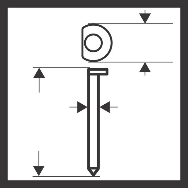 BOSCH Clou à tête écrasée DA, SK64-34 50NR 2608200526
