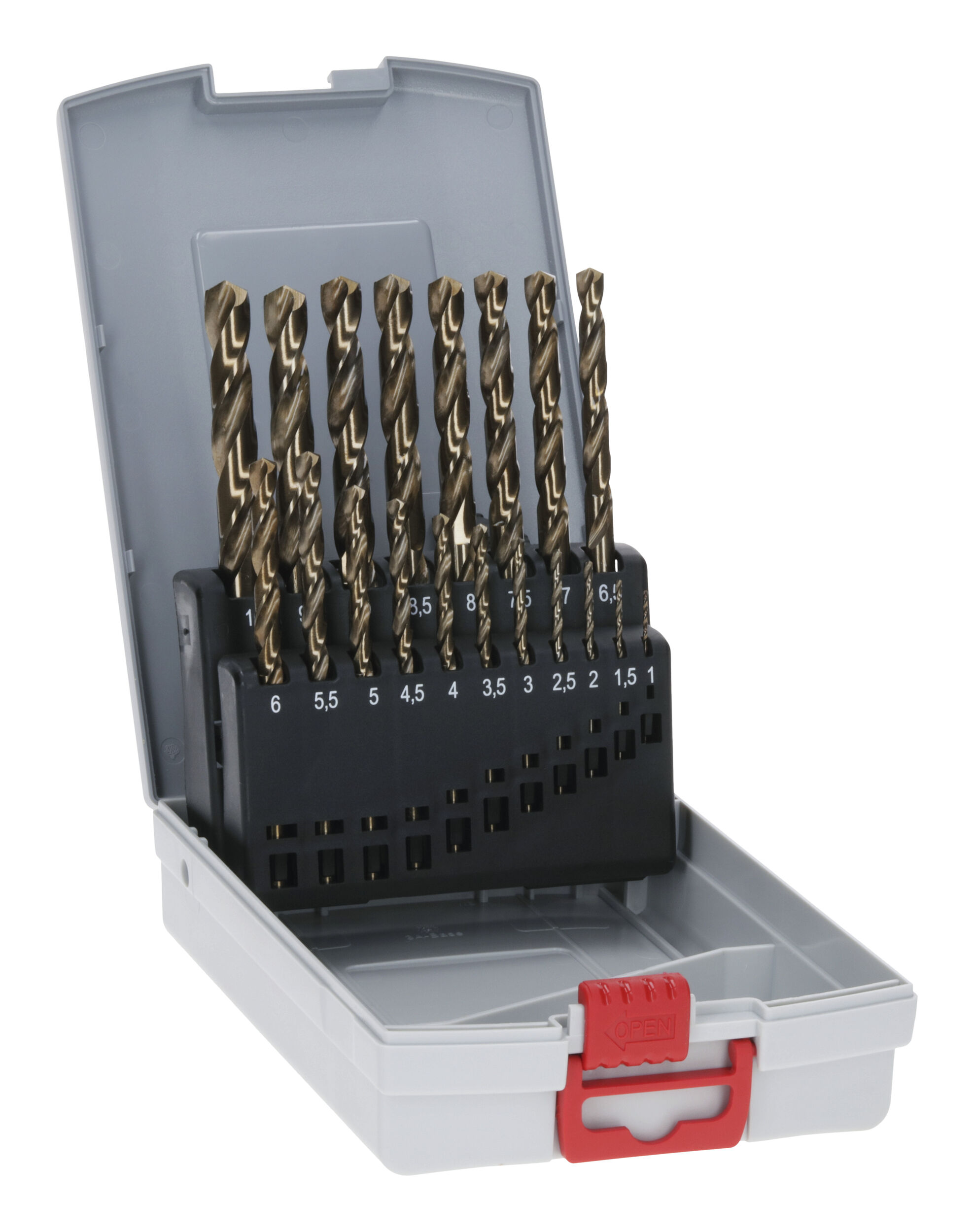 Bosch Set de forets métalliques HSS-Co (alliage cobalt), ProBox, 19 pièces, DIN 338, 1-10 mm
