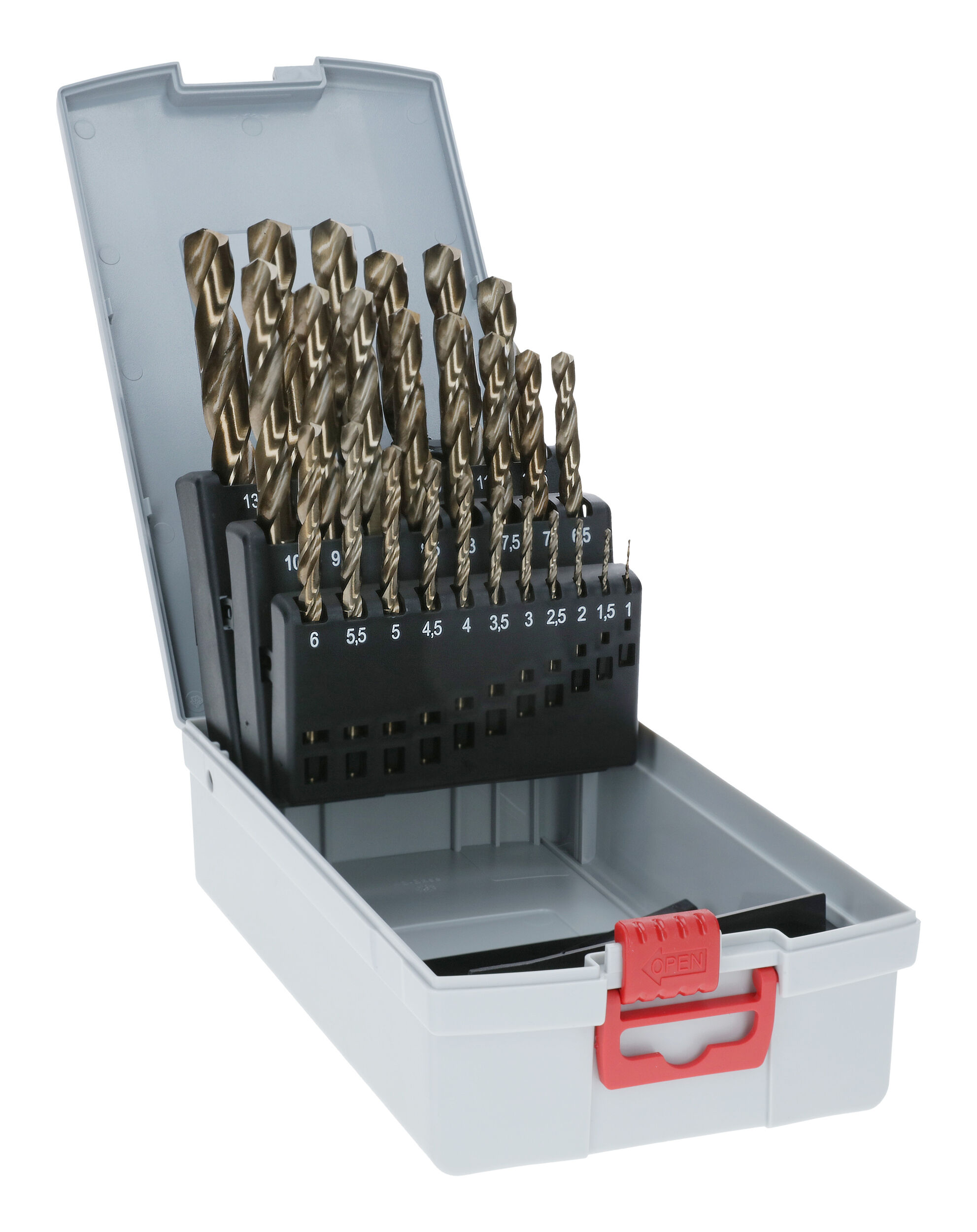 BOSCH Set de forets métalliques HSS-Co, ProBox, 25 pièces, DIN 338, 1-13 mm 2608587018
