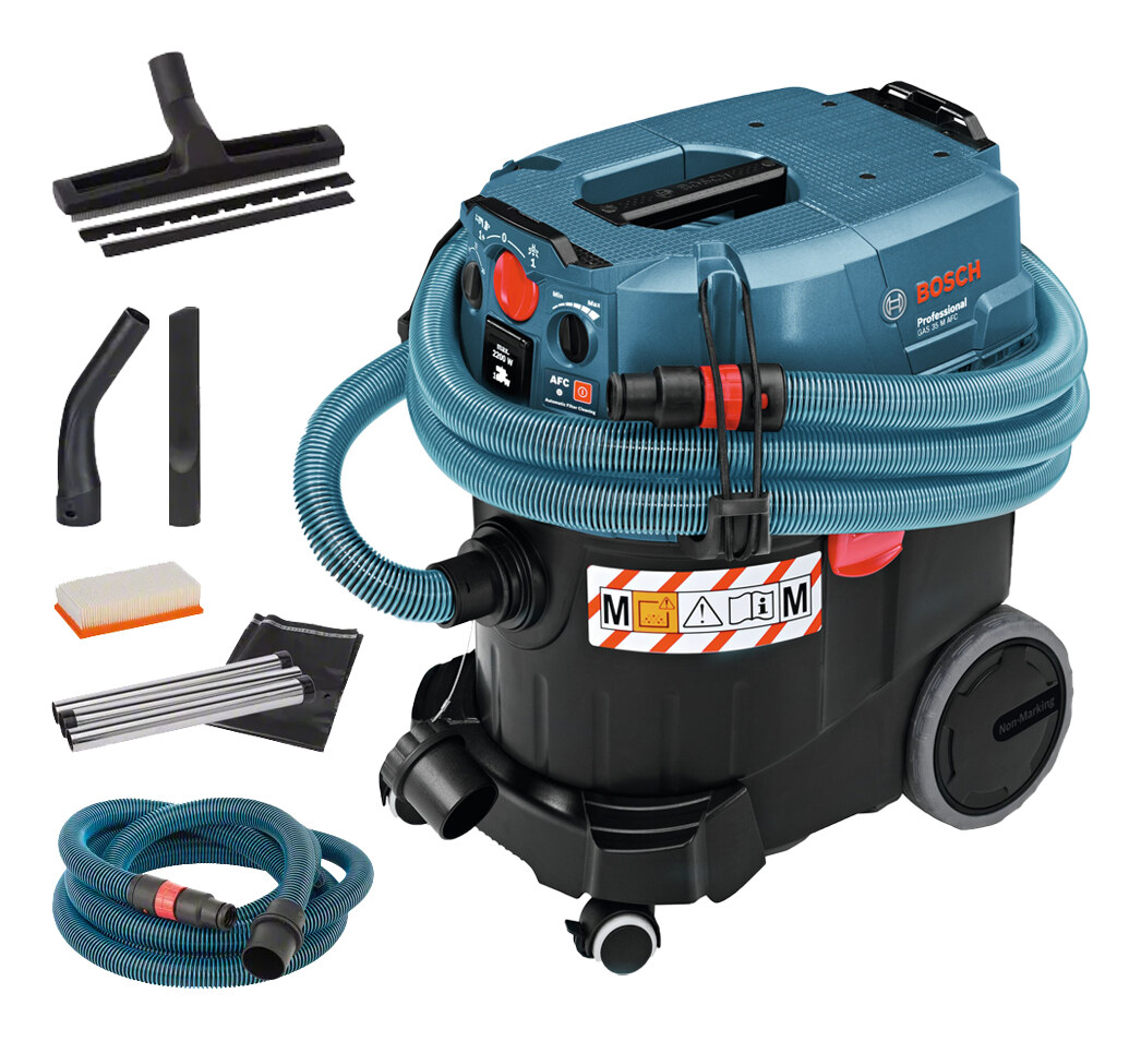 BOSCH GAS 35 M AFC PROFESSIONAL Aspirateur humide/sec professionnel