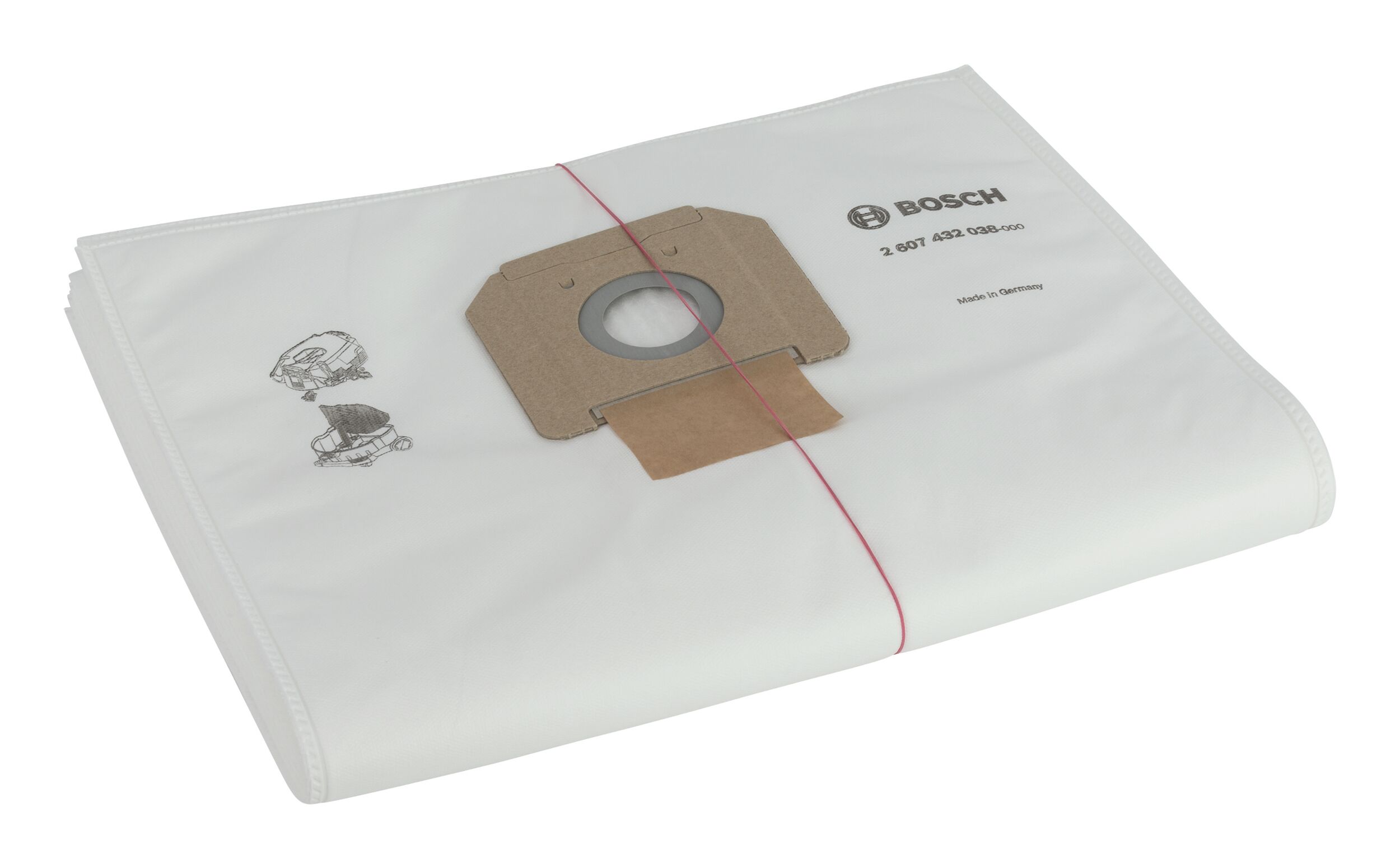 Bosch Sacs filtrants en non-tissé 2607432038