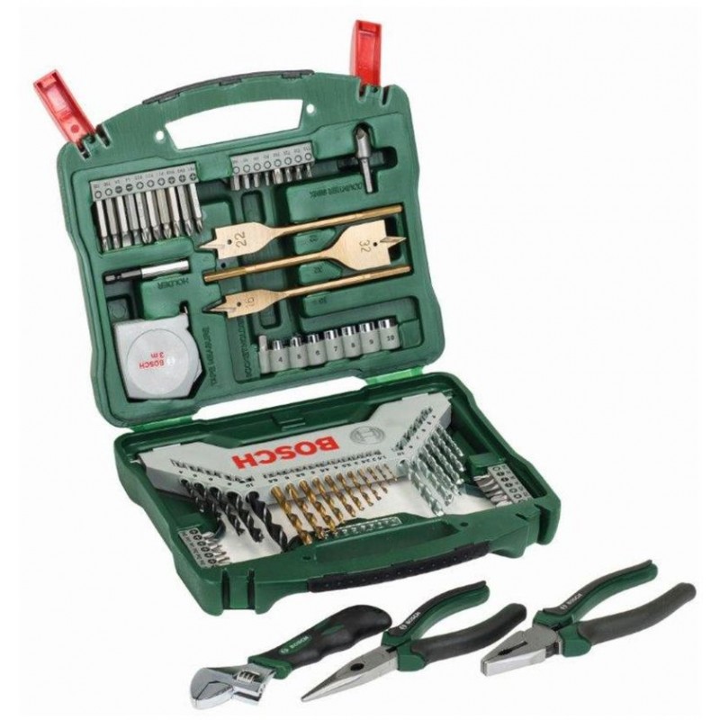 BOSCH Set d'accessoires pour outils »X-Line Titanium + jeu de pinces«, 70 pièces 2607017197