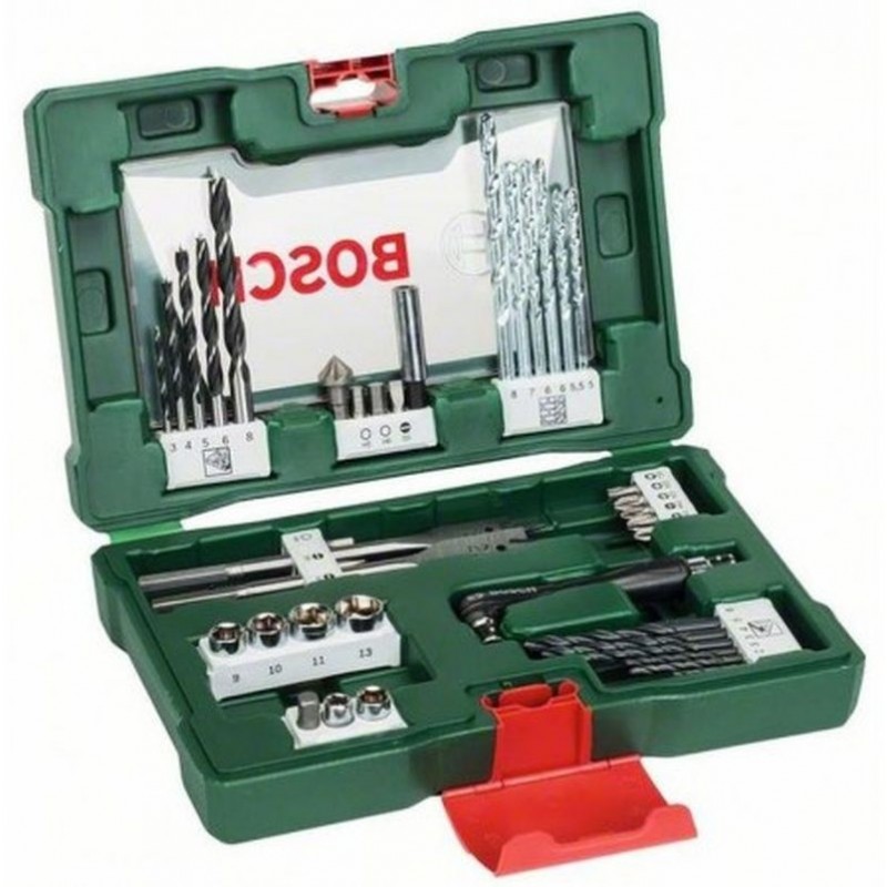 Set de forets et embouts Bosch V-Line, 41 pièces, avec visseuse d'angle