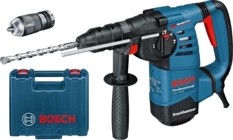 Bosch GBH 3000 SDS+ Marteau perforateur avec mandrin de rechange et coffret