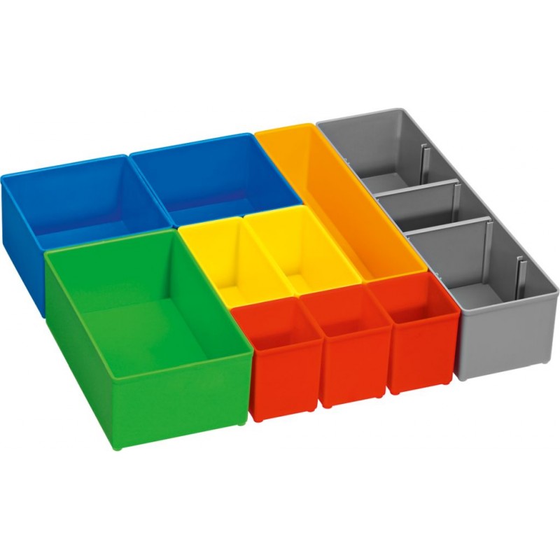 Set de 10 boîtes d'insertion i-BOXX 72 Bosch pour rangement de petites pièces