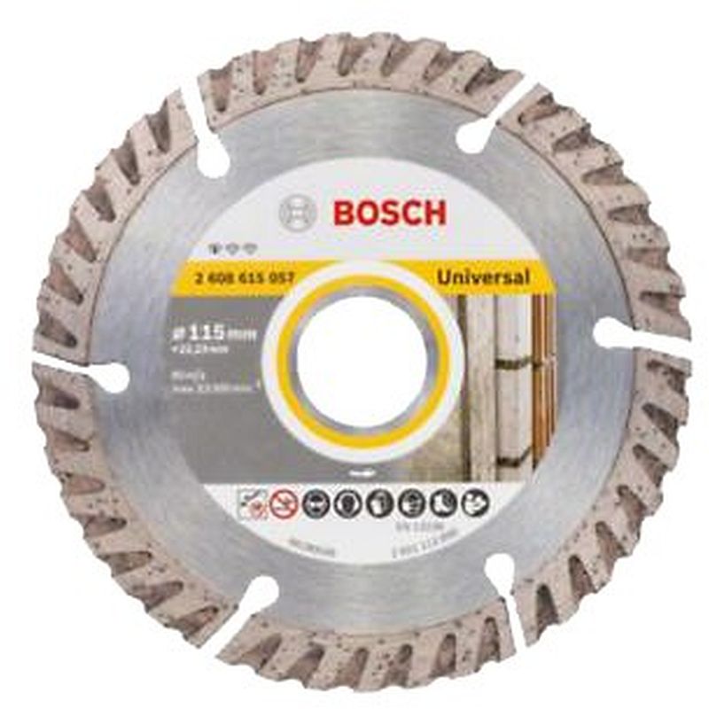Disque de coupe diamanté Multi Material PRO de Bosch, 115 x 22,23 mm