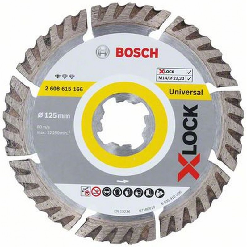 Bosch X-LOCK Disque de tronçonnage 125 mm Standard for Universal 2608615166