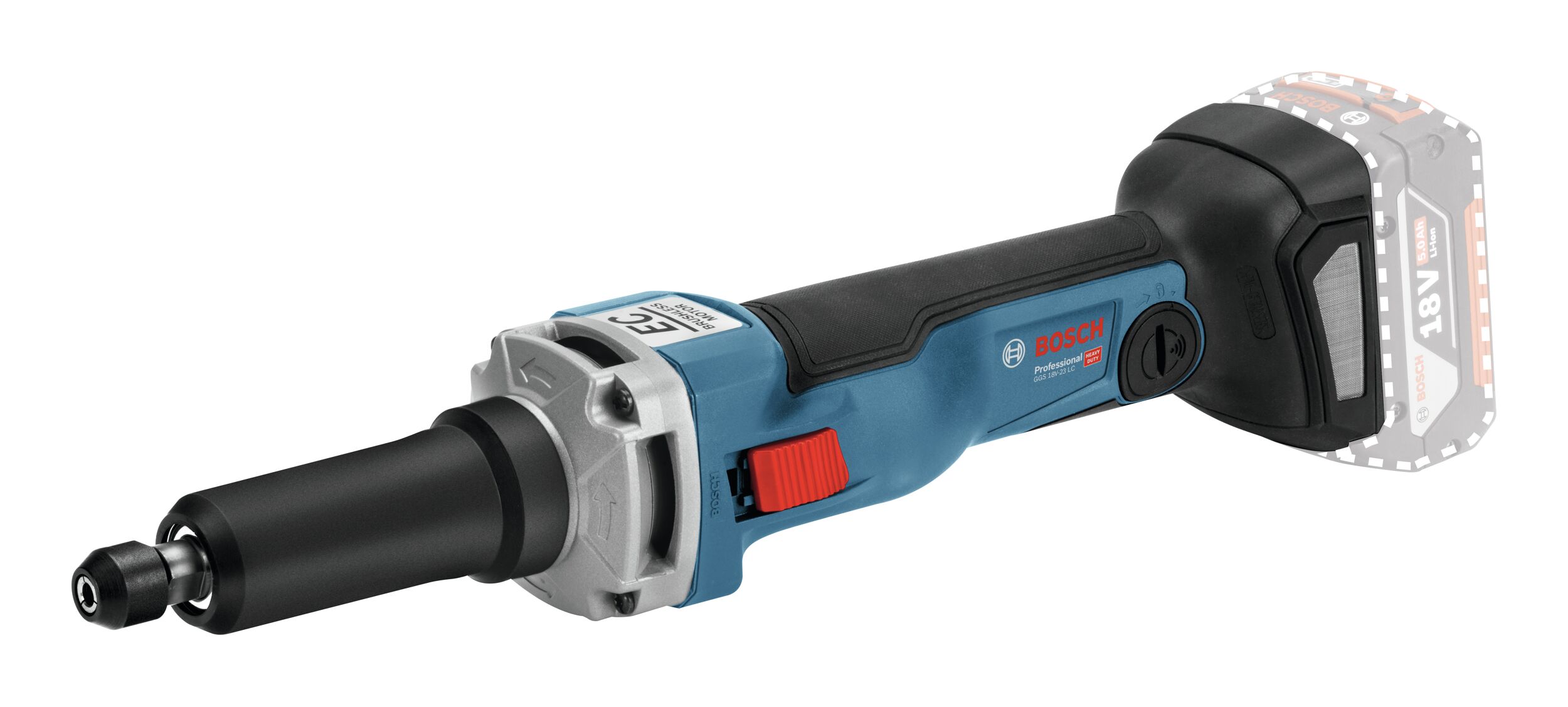 BOSCH GGS 18V-23 LC PROFESSIONAL Ponceuse droite sur batterie, sans batterie, L-Boxx 0601229100