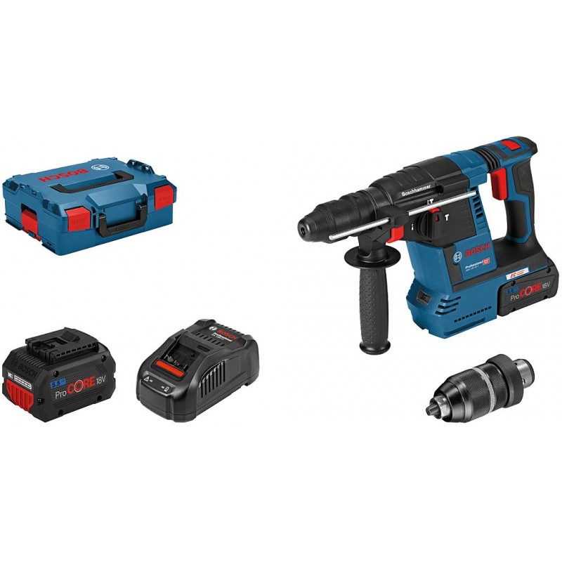 BOSCH GBH 18V-26F PROFESSIONAL Perforateur SDS-plus, 2× ProCORE18V 5,5Ah 061191000F