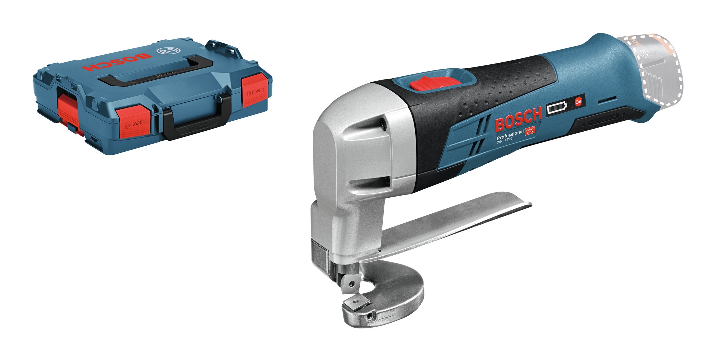 Cisaille à tôle Bosch GSC 12V-13 PROFESSIONAL, L-BOXX 060192610A