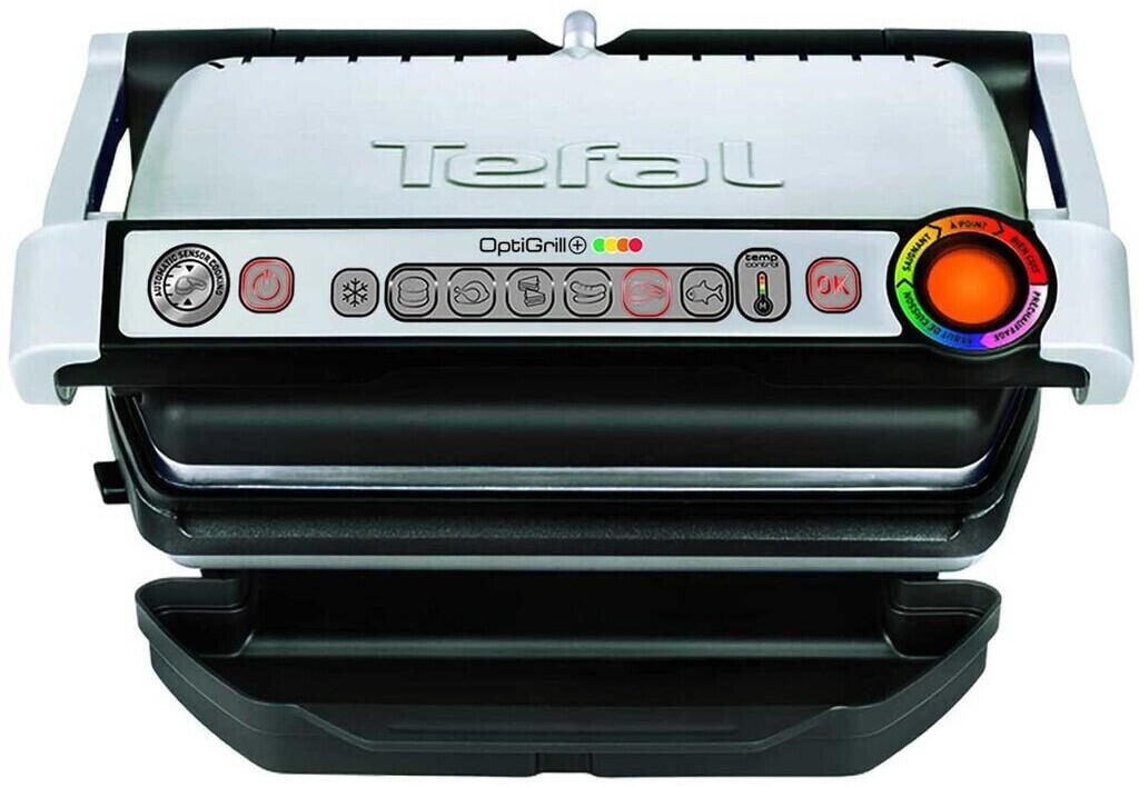 Tefal OptiGrill+ avec accessoire gaufrier, électrique, noir/argent