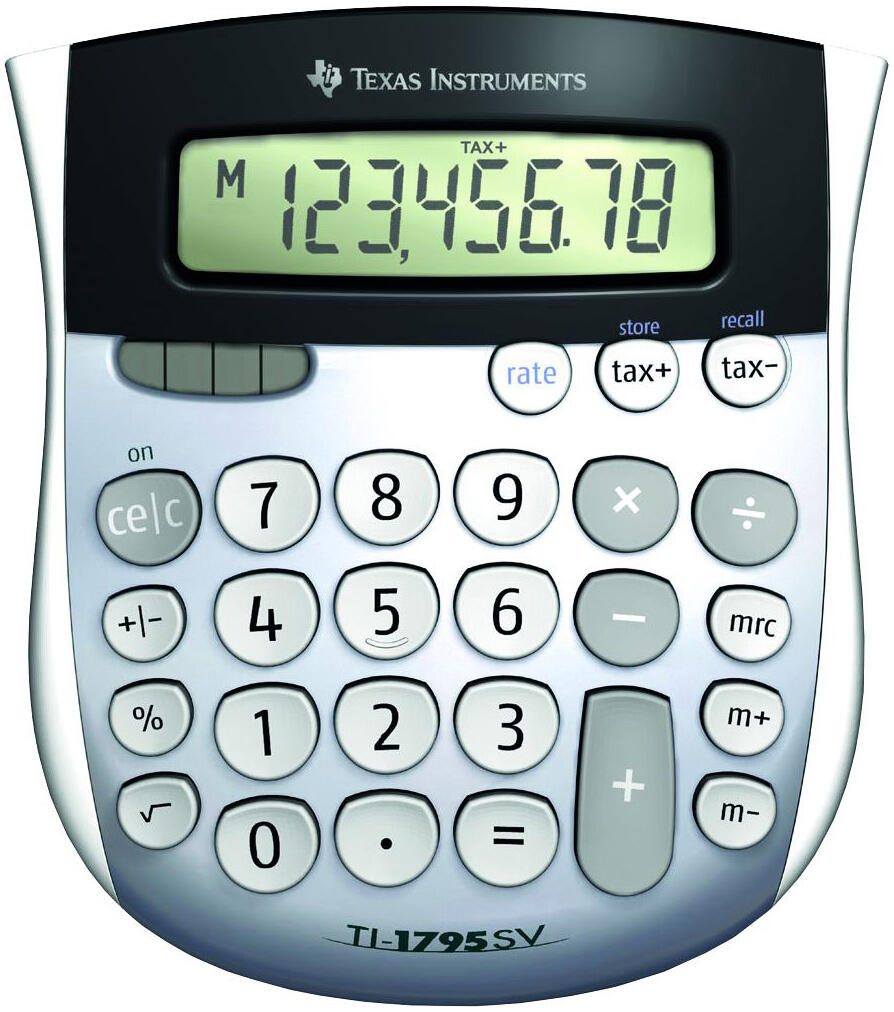 Calculatrice Texas Instruments TI-1795 SV argent/noir