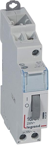 Legrand 412404 CX3 télérupteur 16A, 1 contact NF, 12V
