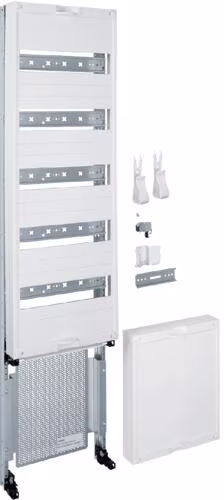 Panneau de distribution Hager, univers Z, hauteur 1050 mm, 5 rangées, 1 compartiment, avec APZ en bas