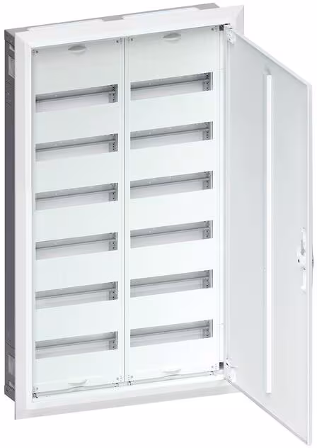 Hager distributeur encastré universel 144PLE, IP30, SKII, dimensions niche 957x565x115 mm