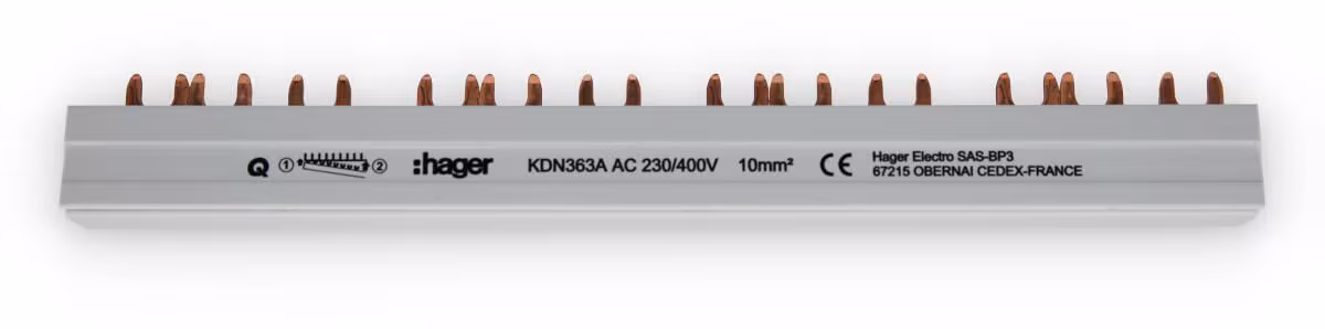 Barrette de phase Hager KDN363A