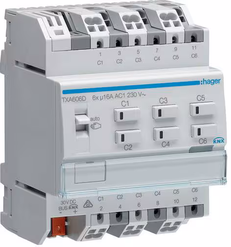 Hager Sortie de commande/volet roulant TXA606D