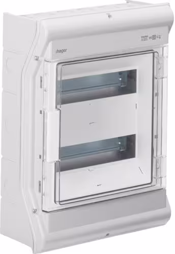 Hager Coffret de distribution vector APV, IP65, 24 modules, stabilisé UV, avec entrée de câble métrique